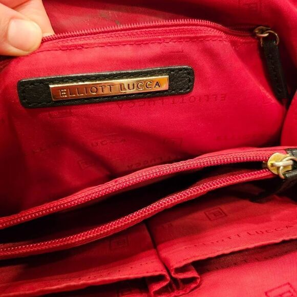 Elliot Lucca Leather Medium Purse Handbag Clutch - Picture 14 of 14